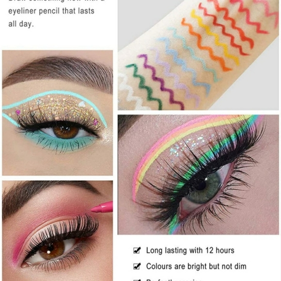 Waterproof Creme Gel Liner Pencil Set of 20 - Picture 10 of 10